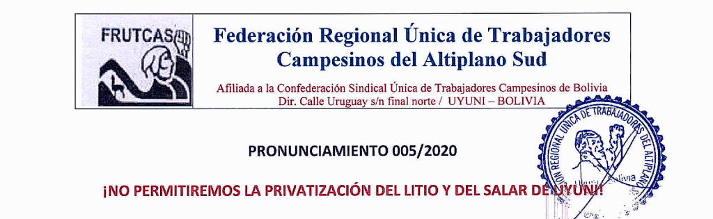 ¿El litio como “punta de lanza” para reactivar la economía post-coronavirus?