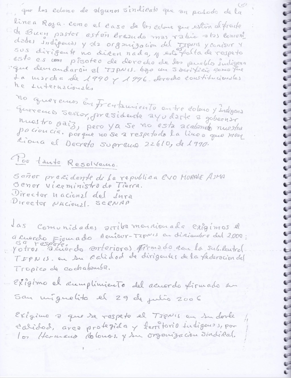 En la selva, se escuchan tiros (breve relación de hechos sobre avasallamientos en el&nbsp;Tipnis)