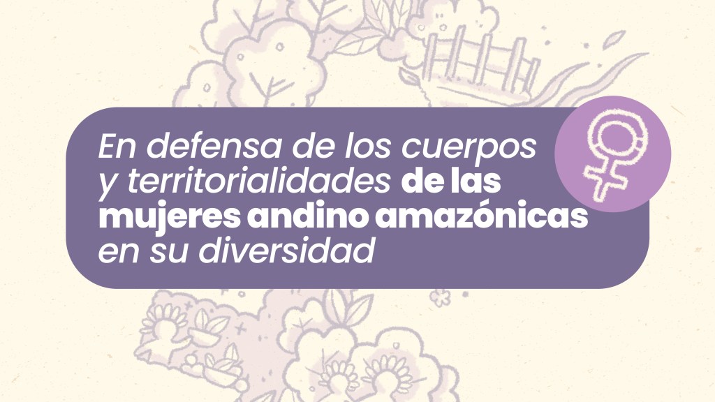 En defensa de los cuerpos y territorialidades de las mujeres andino amazónicas en su&nbsp;diversidad